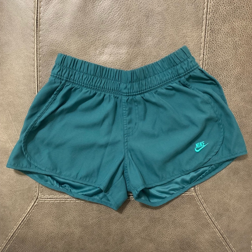 Teal Nike Racer Runner Shorts size small
